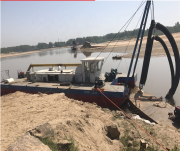 15m Jet Suction Dredger for Sand Lifting in Rivers, 1000CBM/H Flow