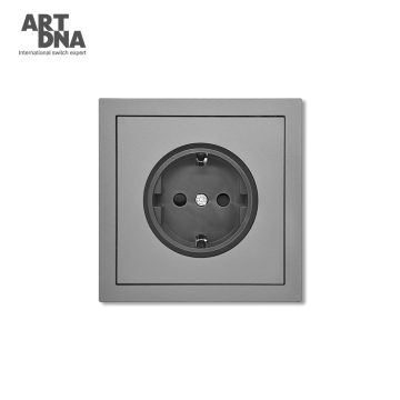 ARTDNA 16A EU Standard Schuko Germany Style Gray Wall Socket