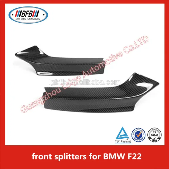 F22 CARBON FIBER FRONT BUMPER LIP SPLITTER For BMW 2 series