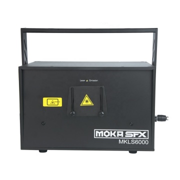 6W RGB เต็มสีไนท์คลับเลเซอร์ DJ Light Show