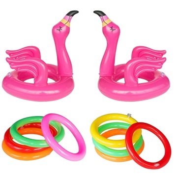 Eastommy new products Flamingo Inflatable Ring Toss Game