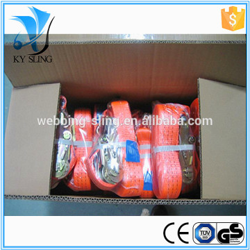 cargo lashing belt ratchet tie down set