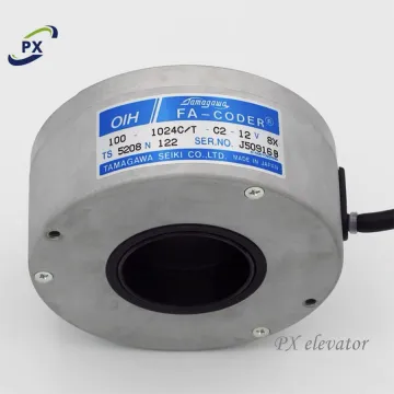 Hitachi Elevator Encoder TS5208N122 | Tamagawa Rotary Encoder OIH100-1024C | Elevator Door Machine Parts