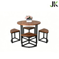 Ensemble de tabourets de table à manger ronde en bois massif