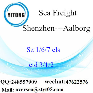 Consolidación LCL del puerto de Shenzhen a Aalborg