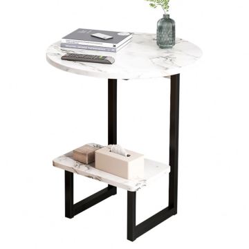 Modern Light Luxury Gold Metal Base Console Table MDF Living Room Coffee Table