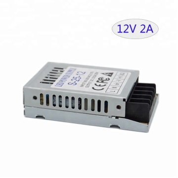 25W 12V 2A LED Driver - Ultra Slim Constant Voltage Power Supply for LED Strips S-25-12