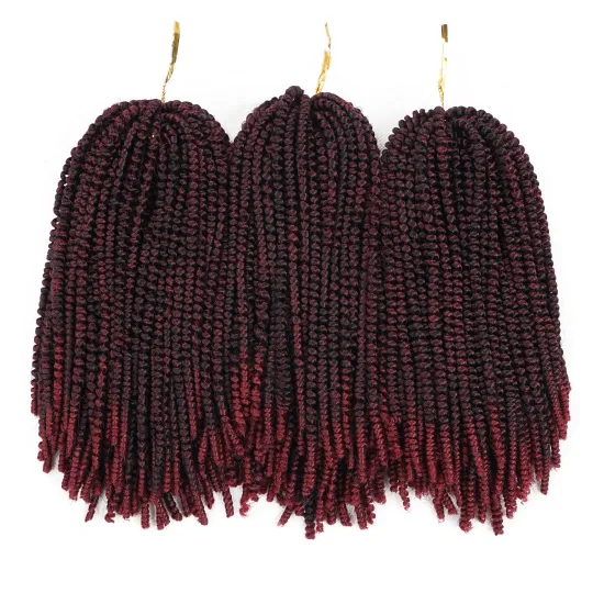 Nubian Twist Curly Crochet Hair Braid Synthetic Ombre Braiding Hair Spring Twist Crochet Braids Nubian Twist