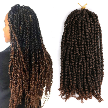 Pre twisted Passion Twist Hair Spring Twist Crochet Hair Pre looped Ombre Bohemian Synthetic Hair Extensions