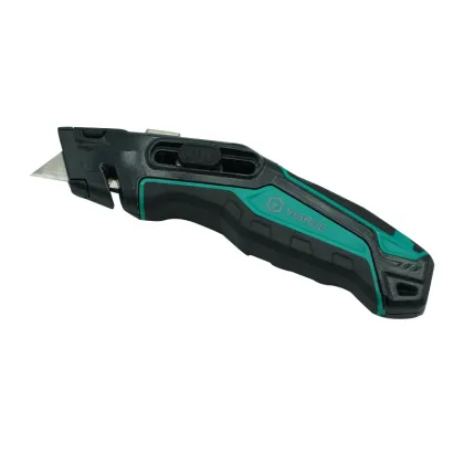 Toughbuilt Scraper Utility Knife - Safety Retracting Paper Cutter with Blade Storage