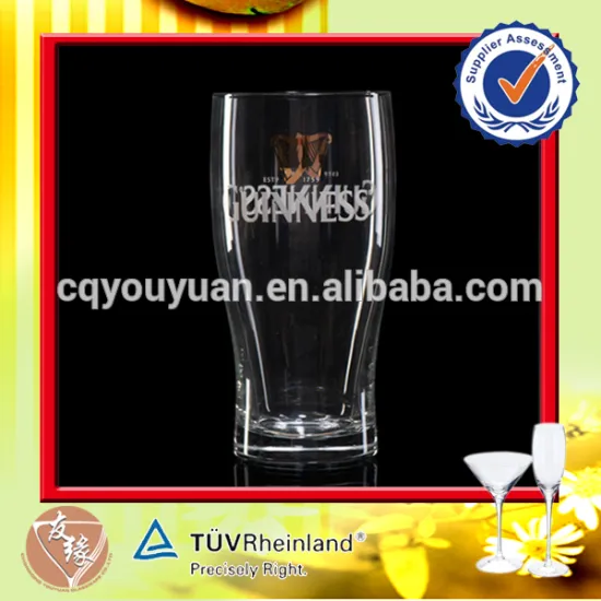Custom made high quality 22oz beer pint glass wholesale