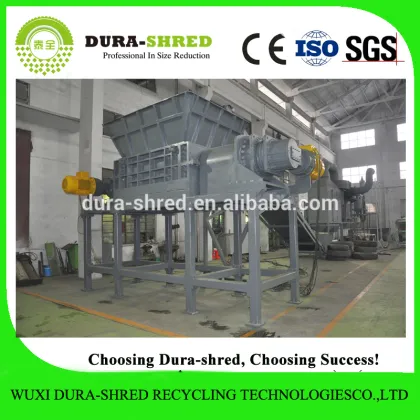 Dura-shred recycled rubber tire mulch machine