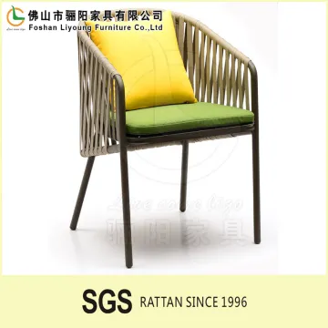 Hot selling armrest chair modern style outdoor PE rattan tiffany chair