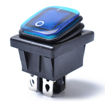 12V 15A 4Pin Waterproof Rocker Switch With Lamp Light Dpst DPST Car Boat