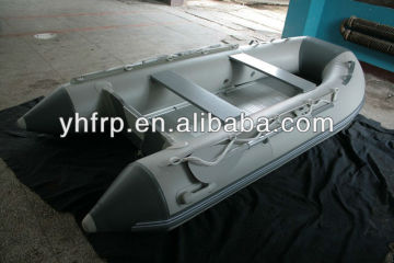 YHFRP 4m best selling inflatable rubber boat with aluminum hull
