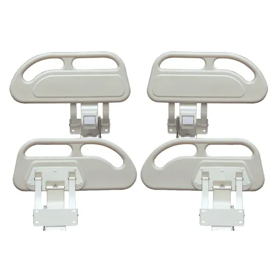 Hospital Bed Adjustable Four Stands ABS Side Rail