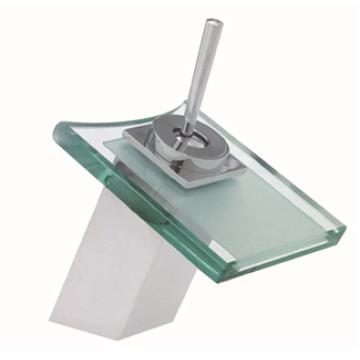 Faucet, Glass Waterfall Basin Mixer