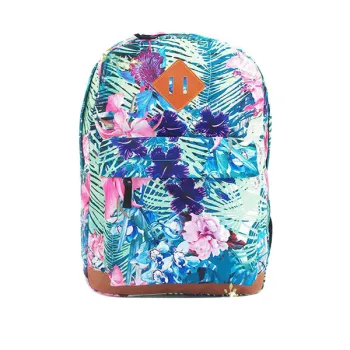 BSCI audited backpack factory fabric printed butterfly backpack