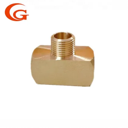 Forged One Fourth NPT Brass Threaded Tee