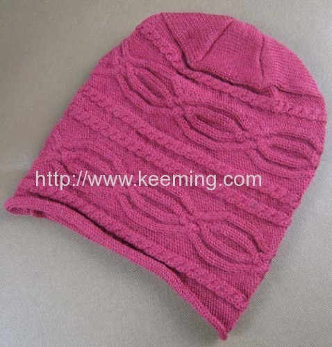 Roll Edge Ladies Wool Cap 