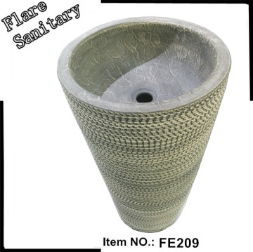 Promotional ceramic floor standing bathroom hand wash sink