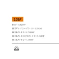 Câble de fiche européen x 2 noyau L02F