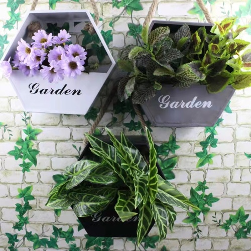 Creative hanging basket wall hanging bucket