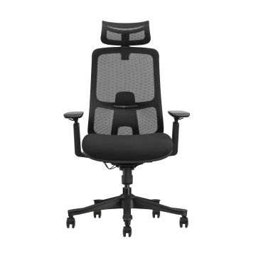 Modern Mesh Office Chair with Swivel and Adjustable Headrest