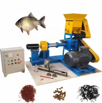 1-12mm Floating Fish Feed Extruder Animal Feed Pellet Machine