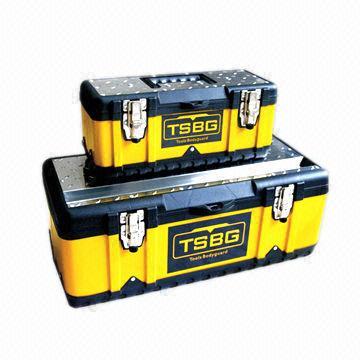 Plastic and steel tool case set