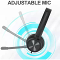 Earphone Desain Fashion dengan Earpiece Warna Hitam Mikrofon