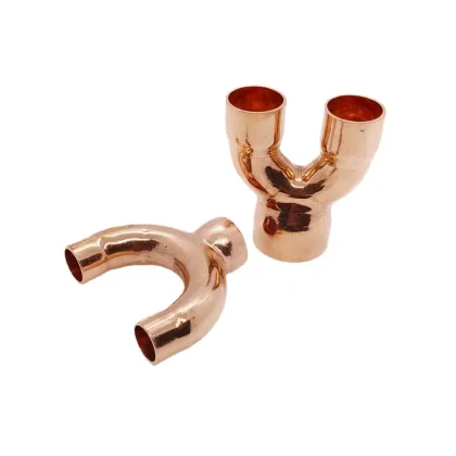 Flared Insert Copper Y-Tee