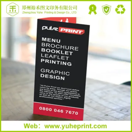 Advisting display digital folders printing for restaurant menu