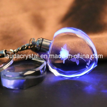 2014 K9 Man-Made Crystal Keychain with LED Lights