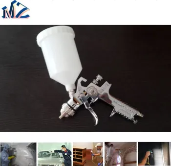 Chrome Painting Big Nozzle Size Plastic Cup Gravity HVLP H827 Air Spray Gun