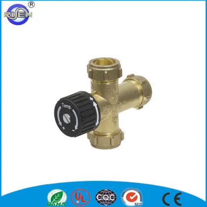 RISEN chrome plating brass electric radiator valve