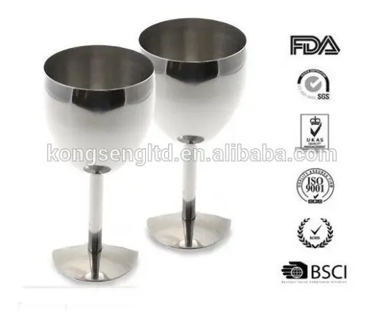 Stainless Steel Wine Glasses Wine Goblet