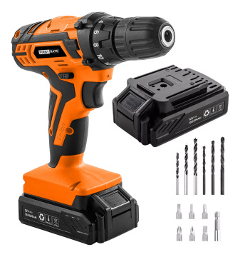 12V Cordless Drill with 650rpm, 18+1 Battery and LED Work Light