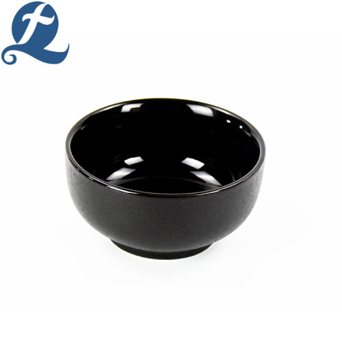 Ceramic Matte Black Soup Bowl Set