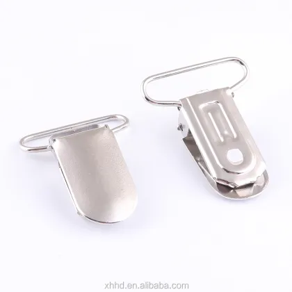 25mm Metal Suspender Pacifier Holder Clip for Overalls and Garters