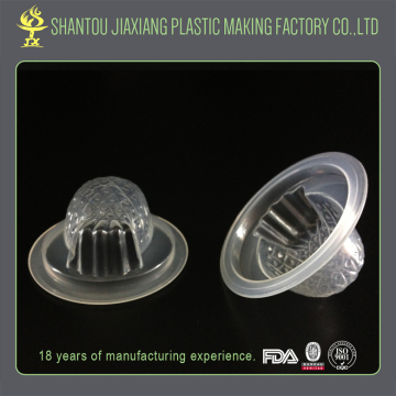 high quality transparent plastic cup for jelly