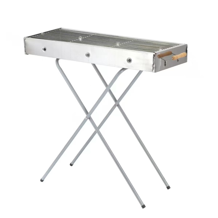 Klappbarer tragbarer Outdoor-Grill aus Edelstahl