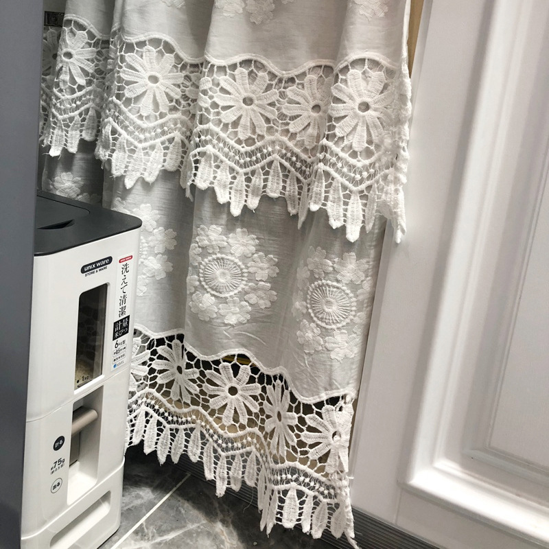 Pure White Embroidery Door