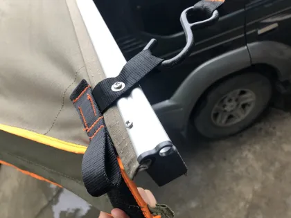 Outdoor Camping Car Rear 180 Degree Awning for SUV Truck - Canvas Car Awning