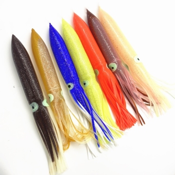 30cm 55g Octopus Squid Skirts Soft Lure for Kokanee Trolling and Tuna Fishing
