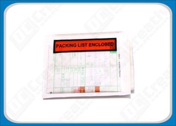 C5 / A5  Polythene White Self-adhesive Packing List Document Enclosed Envelope