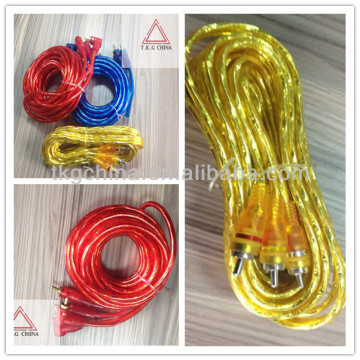 durable and colourful PCV insulated video audio cable
