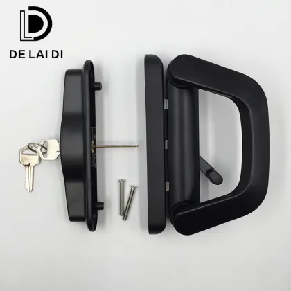 New design sliding D lock doors handle