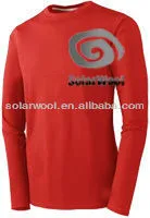 Comfortable Men's Merino Wool Midweight Crew Top