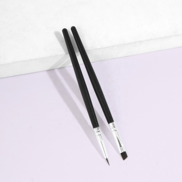 Custom Logo Private Label Angled Eyebrow Brush with Synthetic Hair